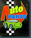 auto parts window sign