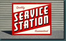 Disney- Service Station Sign