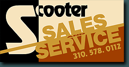 scooter sales and service sign